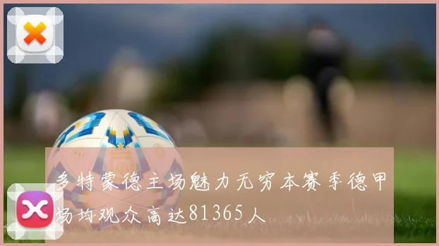 多特蒙德主场魅力无穷本赛季德甲场均观众高达81365人